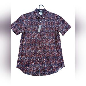 J.Crew Secret Wash Cotton Poplin Shirt Small NWT Bamboo Floral Stretch Classic